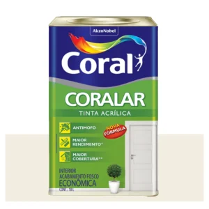 Tinta Coral Coralar Econômica Acrílica Fosca Branco 18 Litros