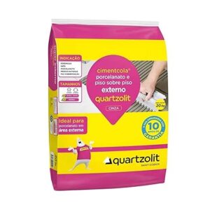 Argamassa Quartzolit Porc. E Psp 20kg Cinza Externa