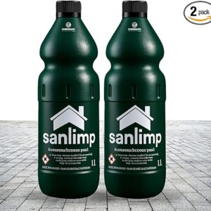 Kit 2 Sanlimp Limpa Pedra e Pisos 1L Ácido Muriático Profissional
