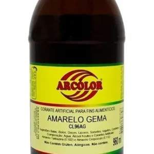 Corante Líquido Amarelo Gema 960ml Arcolor